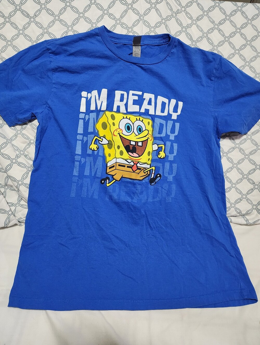 SpongeBob 'I'm Ready' Blue Boys T-Shirt